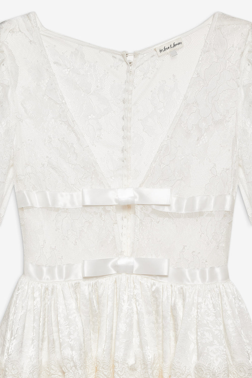Women Annabelle Lace Mini Dress - Cream