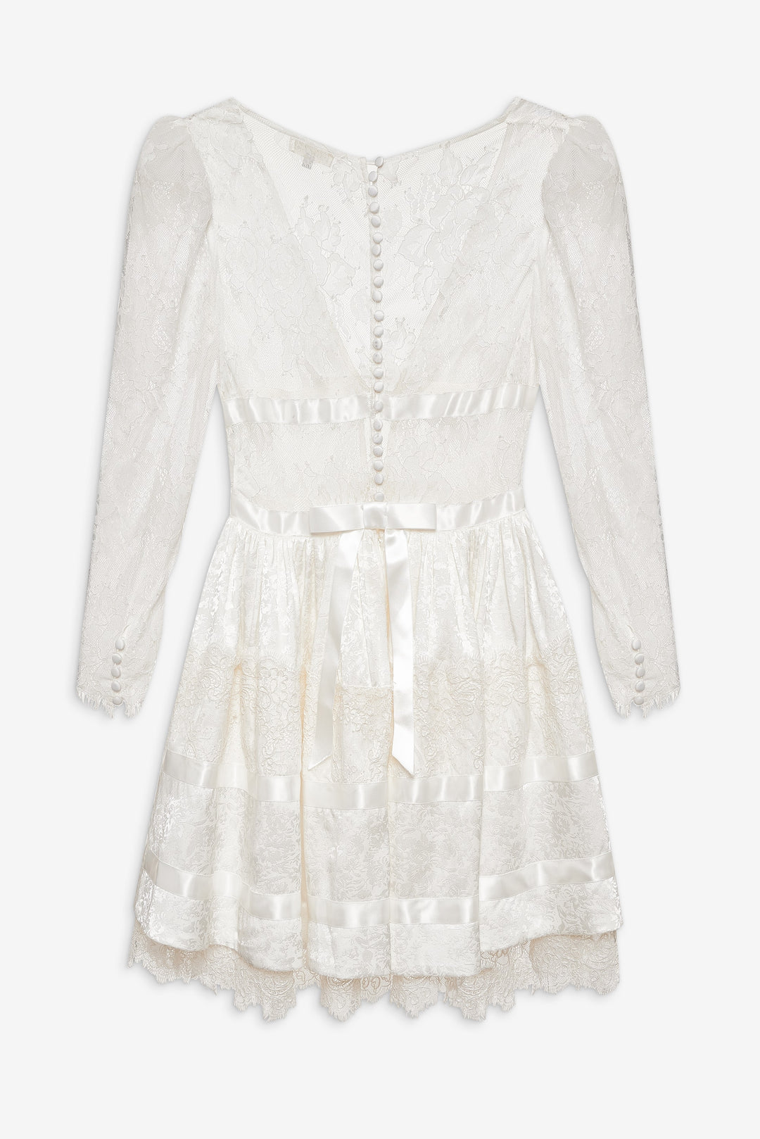 Women Annabelle Lace Mini Dress - Cream