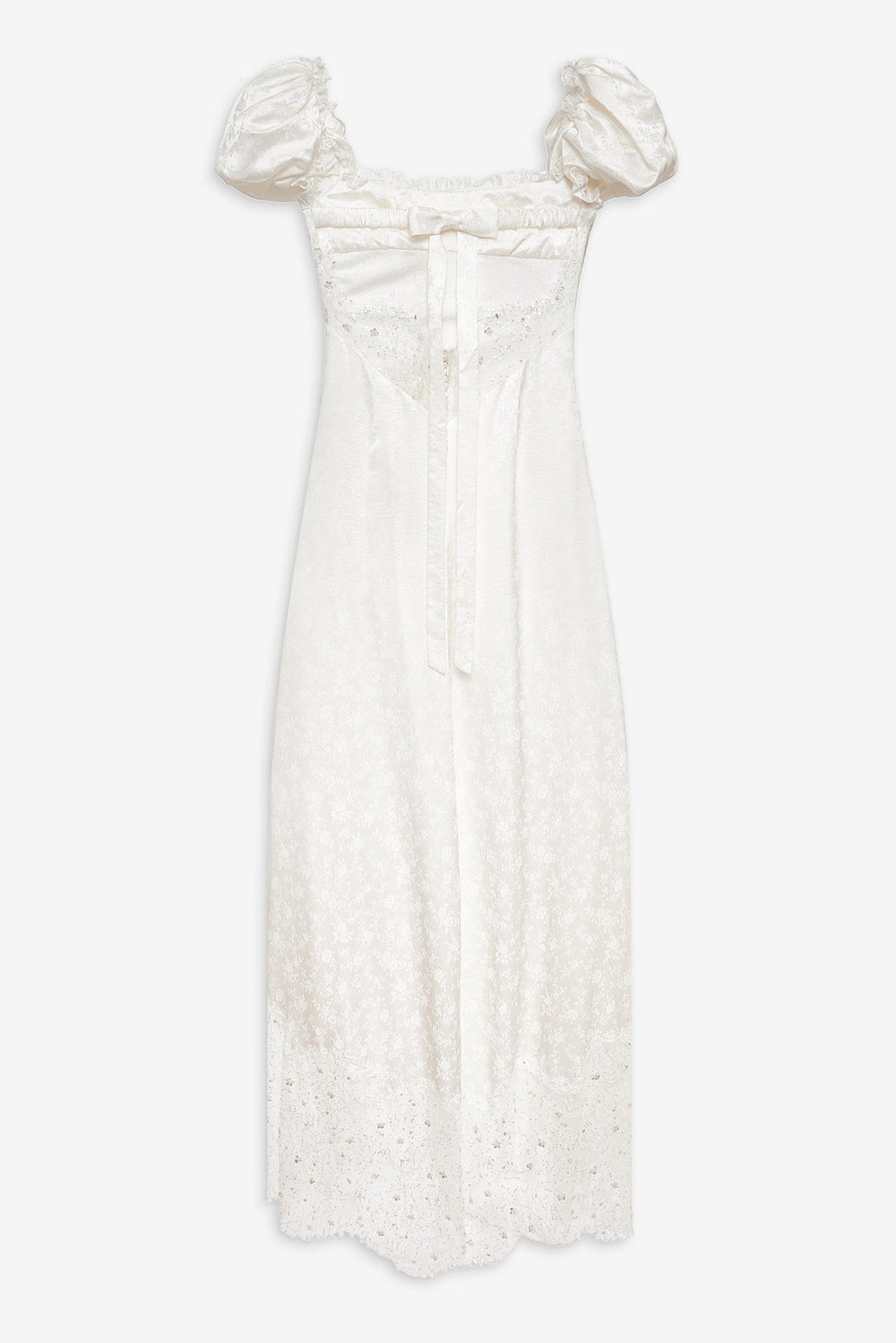 Women Aurelia Jacquard Gown - White