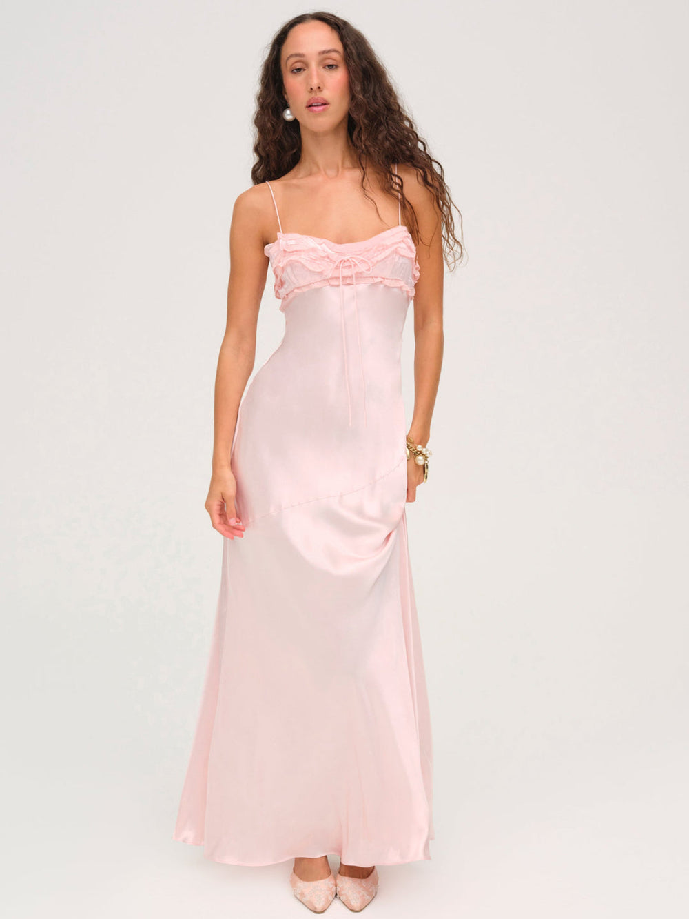 Women Natalie Maxi Dress - Baby Pink
