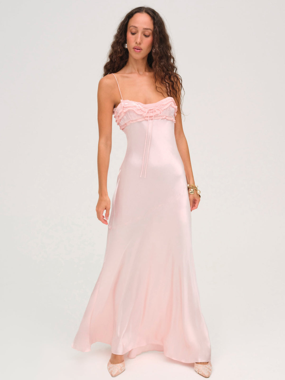 Women Natalie Maxi Dress - Baby Pink