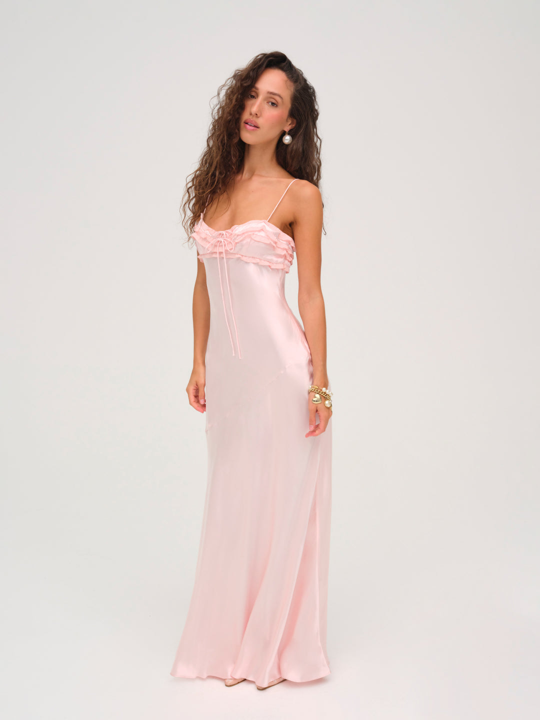 Women Natalie Maxi Dress - Baby Pink