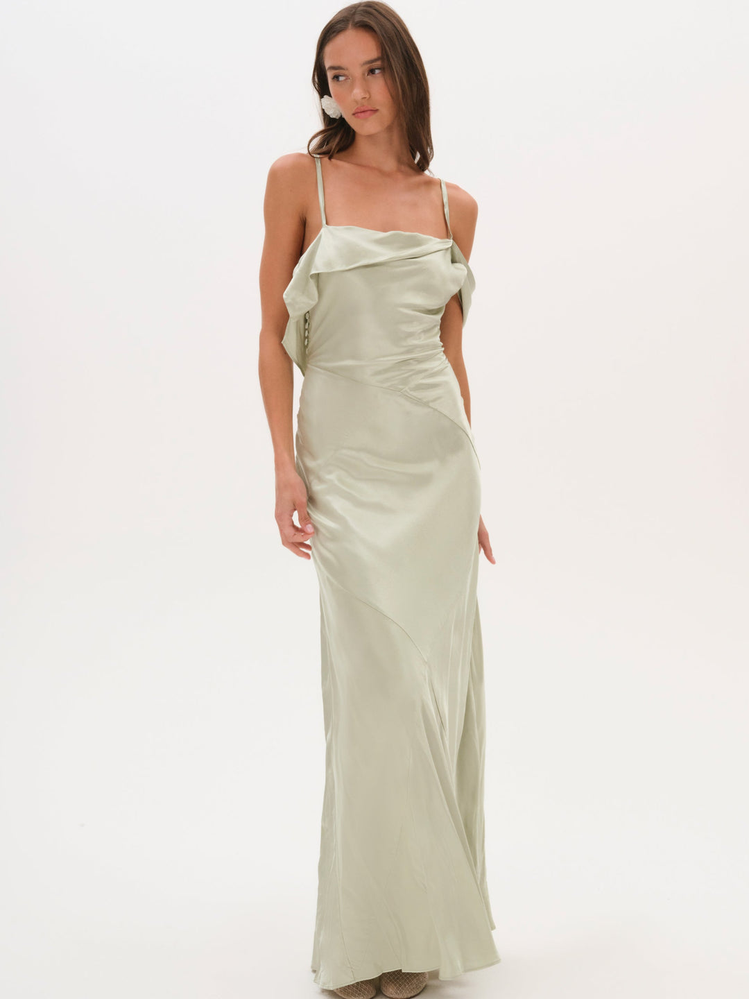 Women Jewel Maxi Dress - Sage