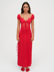 Women Casey Maxi Dress - Red