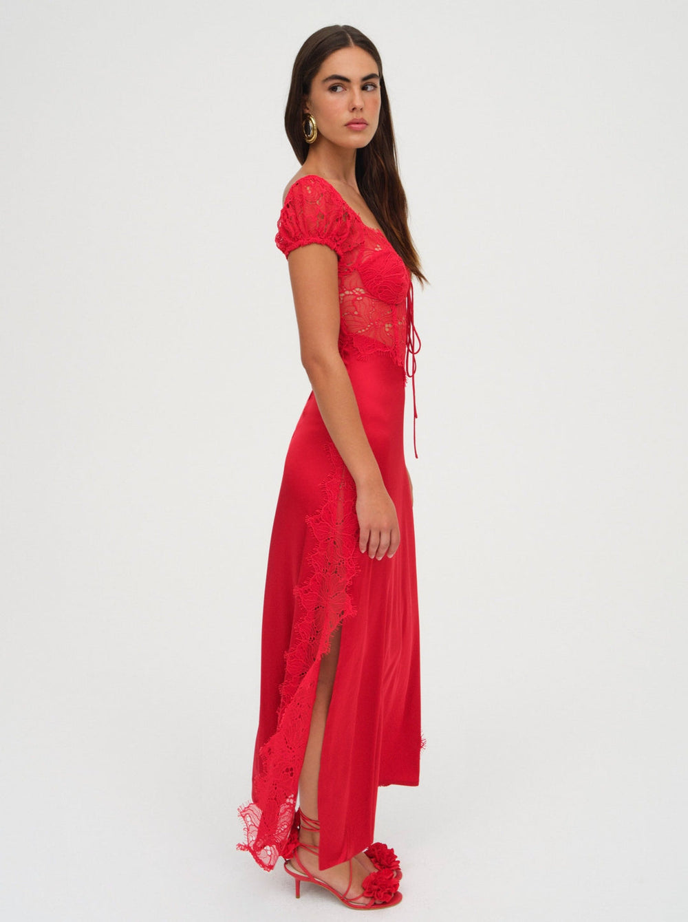 Women Casey Maxi Dress - Red