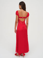 Women Casey Maxi Dress - Red
