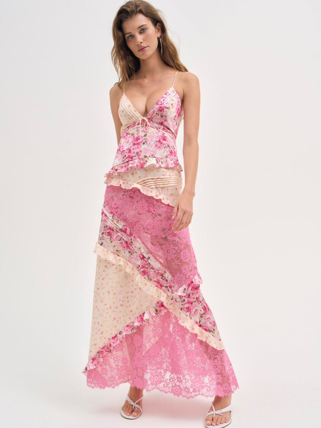 Women Rosalyn Maxi Dress - Coral