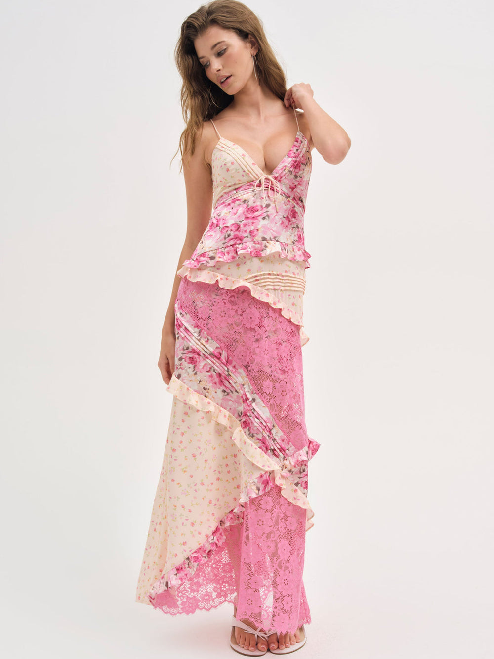 Women Rosalyn Maxi Dress - Coral