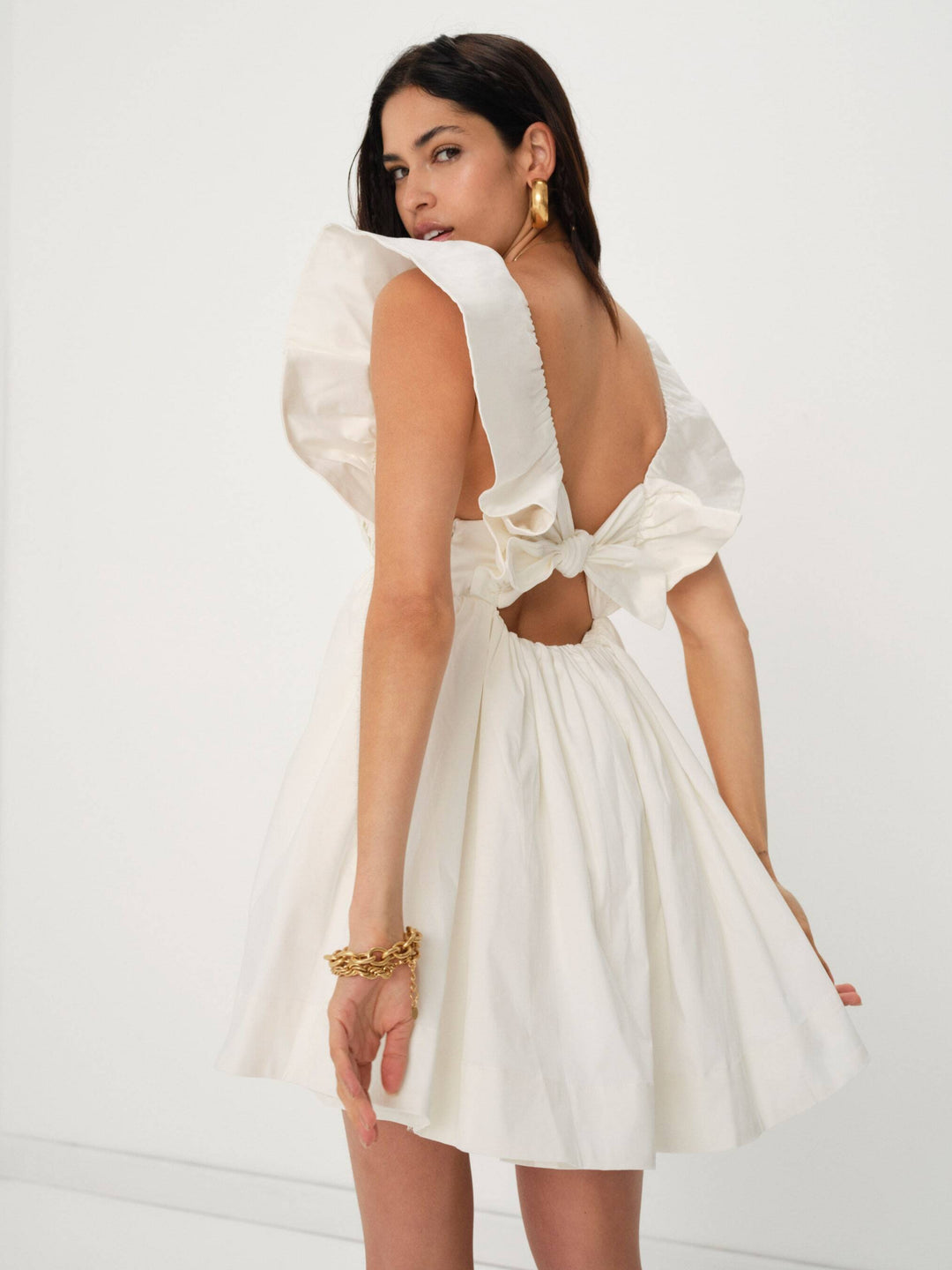 Women Clementine Mini Dress - White