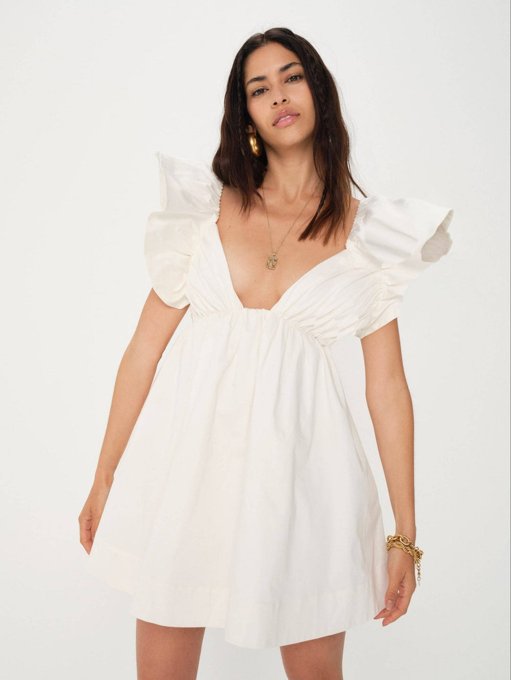 Women Clementine Mini Dress - White