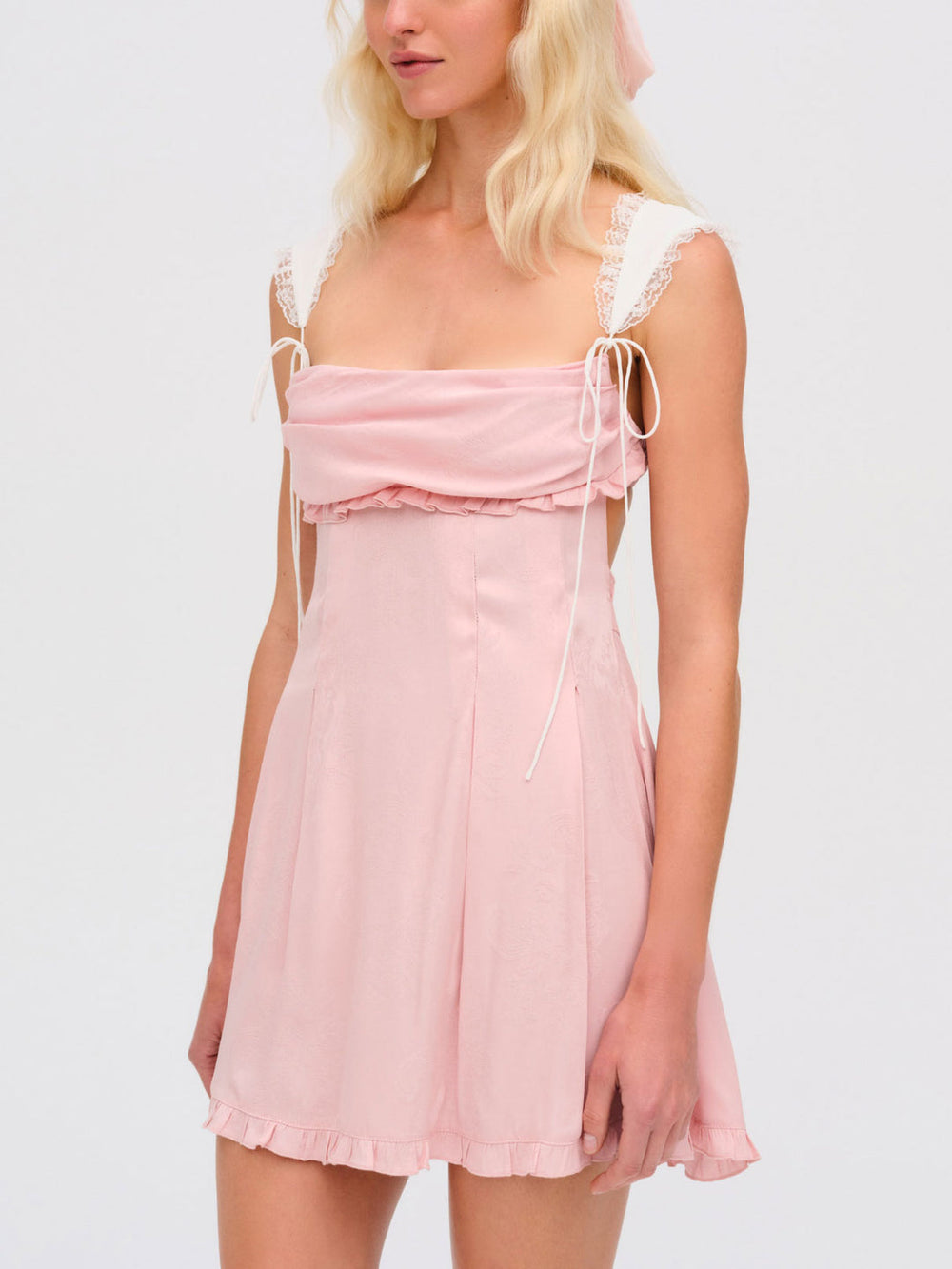 Women Holland Mini Dress - Pink