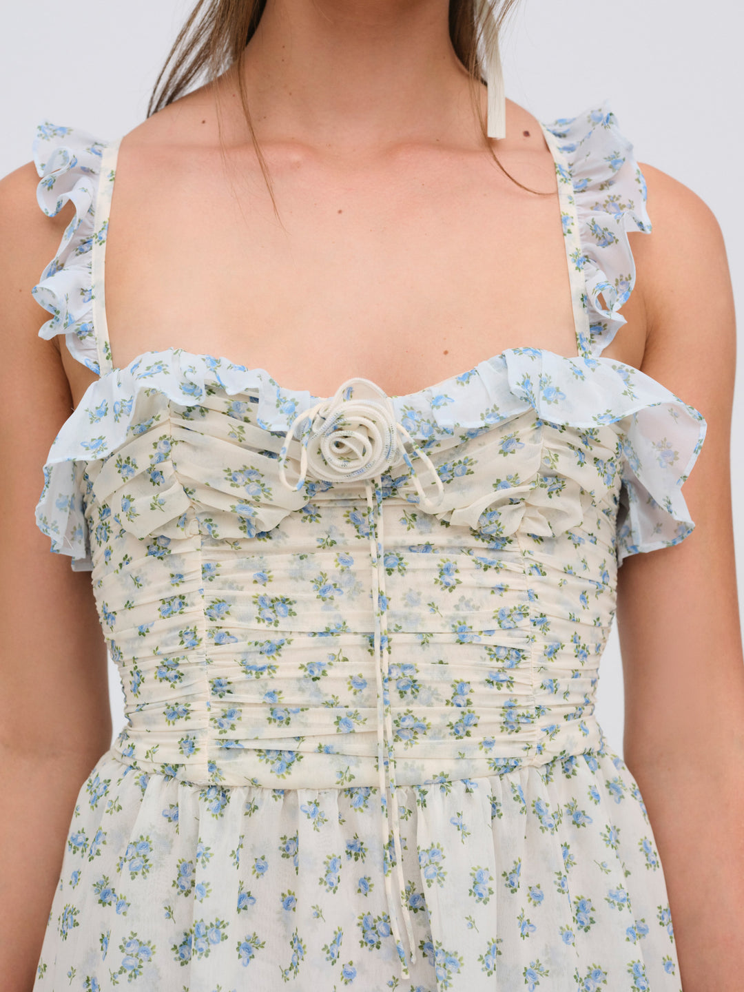Women Chateau Mini Dress - Blue