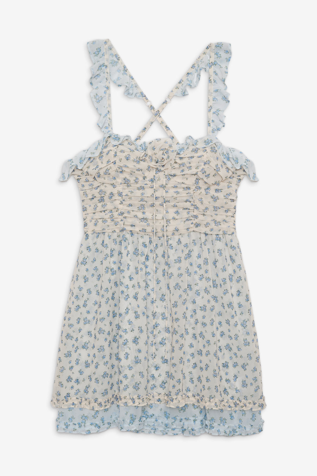 Women Chateau Mini Dress - Blue