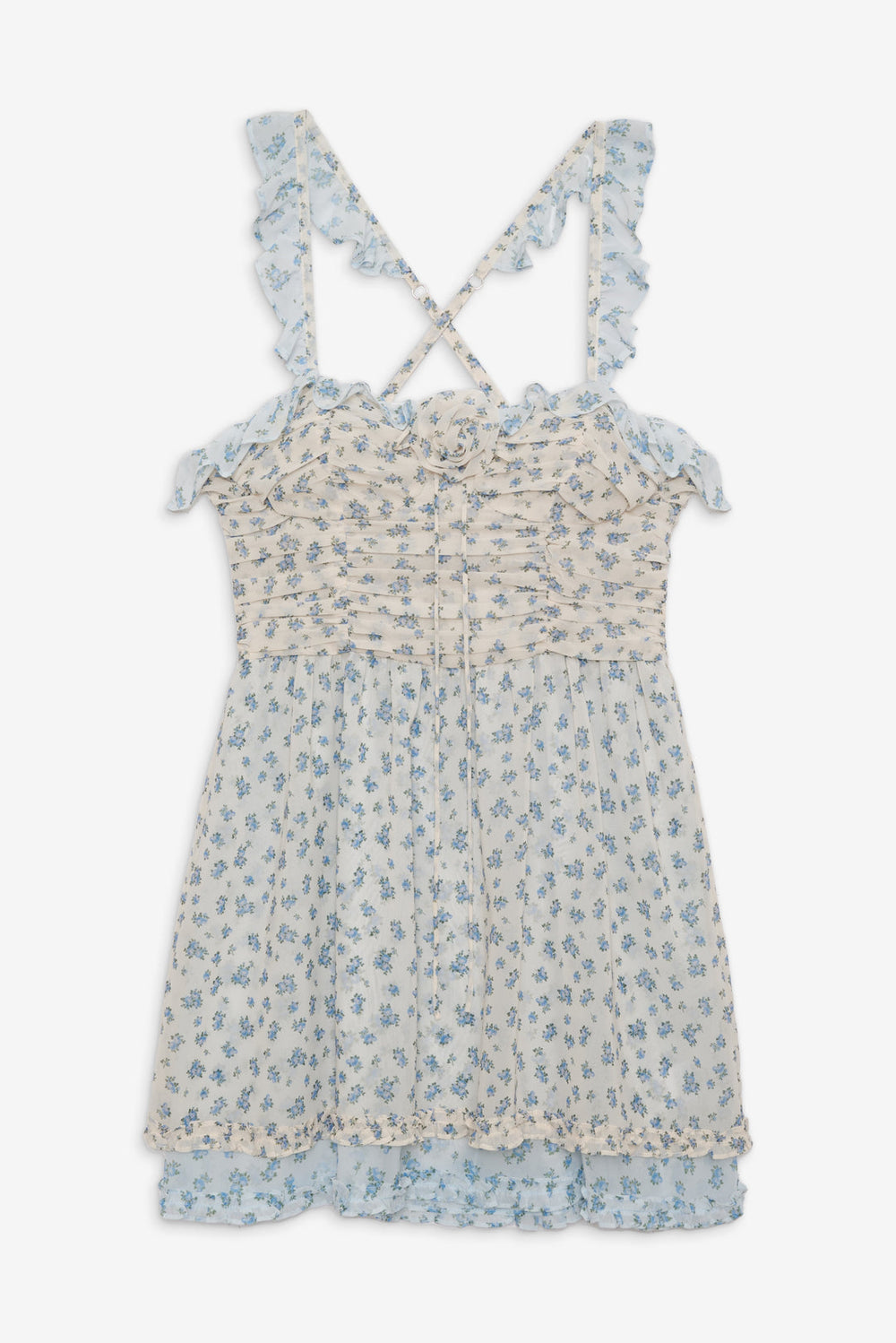 Women Chateau Mini Dress - Blue