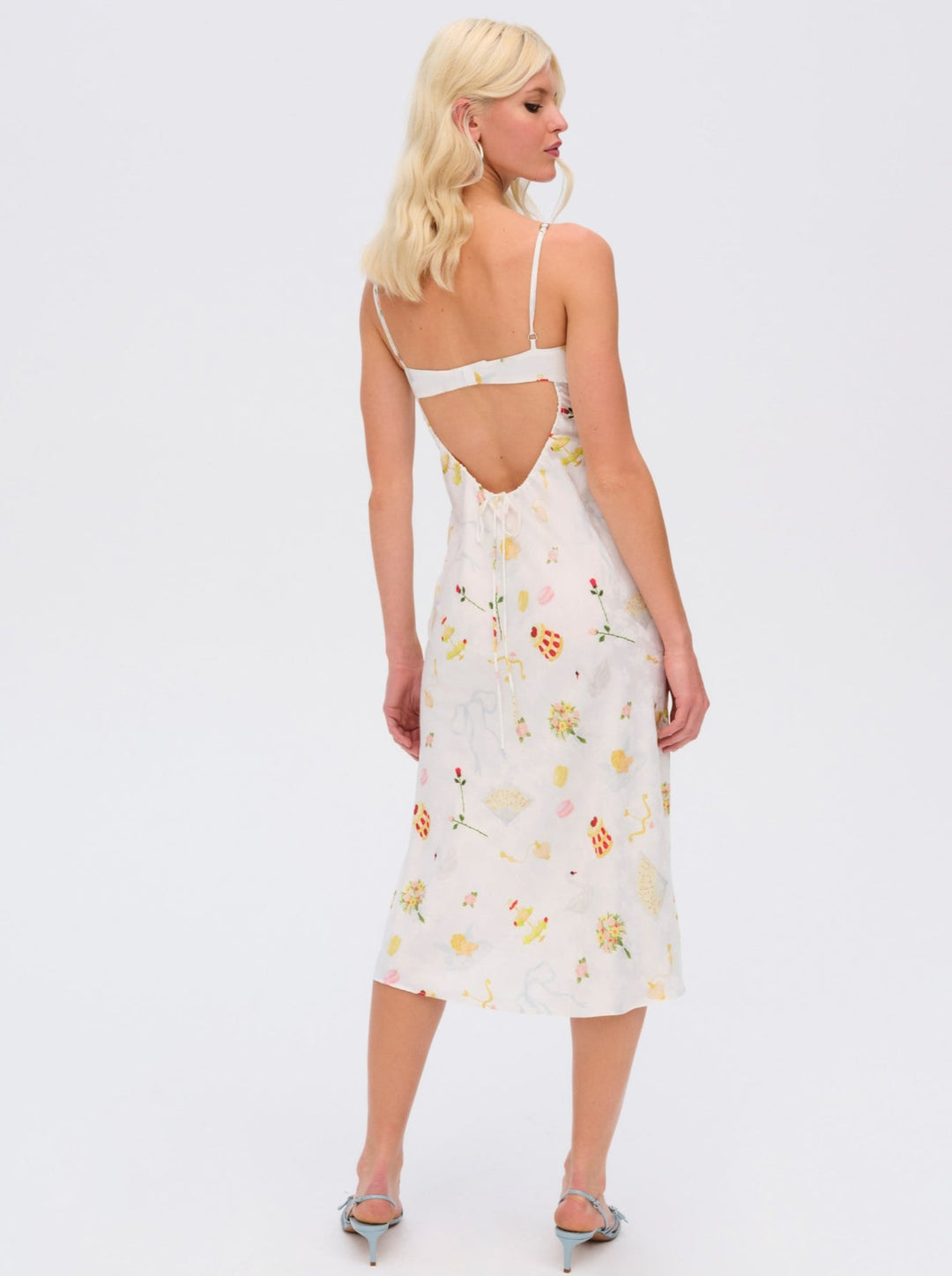 Women Chania Midi Dress - White