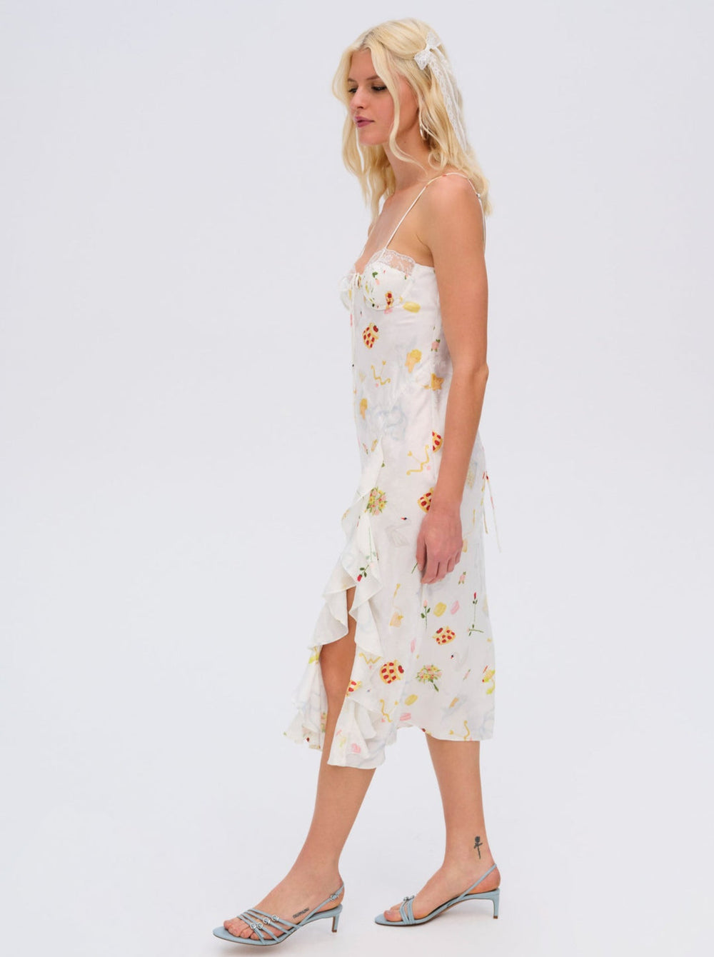 Women Chania Midi Dress - White