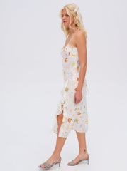 Women Chania Midi Dress - White