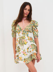 Women Rosalyn Mini Dress - Green - Marigold