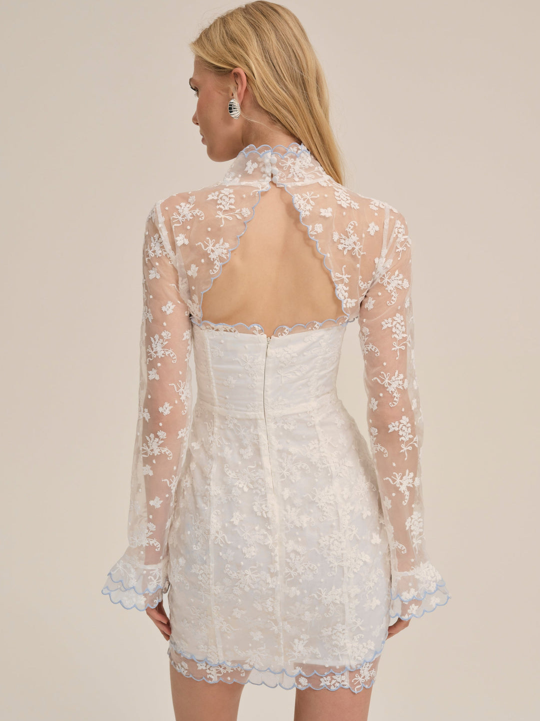 Women Bluebell Mini Dress - White