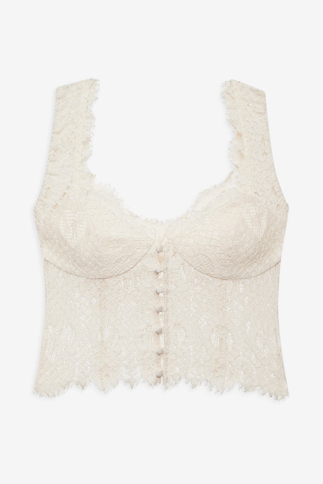Women Waverly Lace Top - Cream