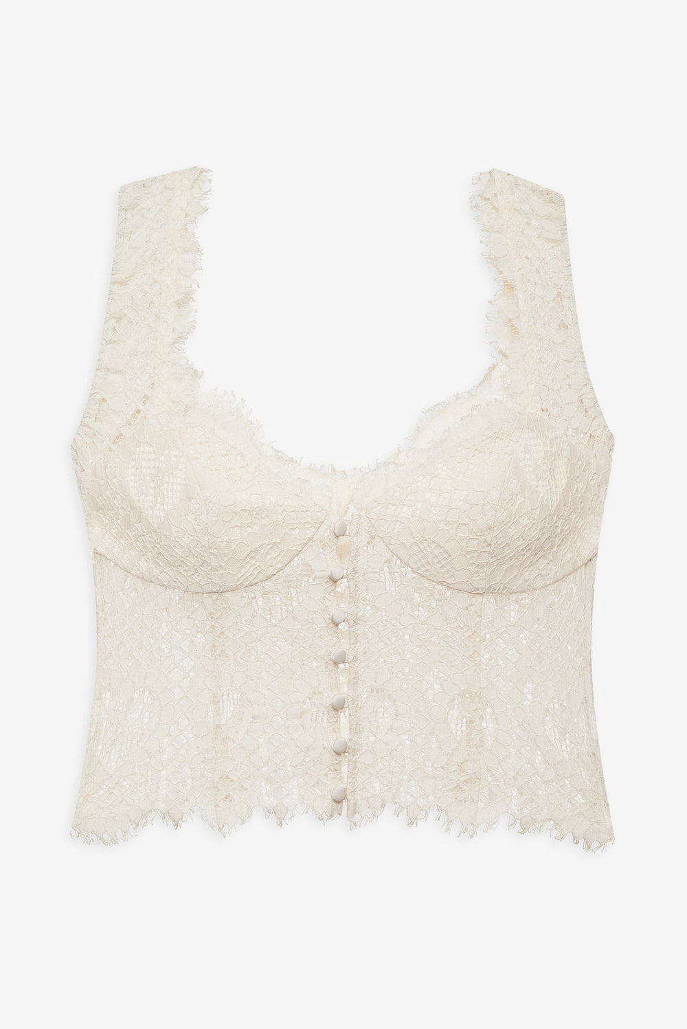Women Waverly Lace Top - Cream