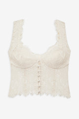 Women Waverly Lace Top - Cream
