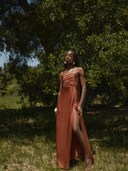 Women Winona Bridesmaid Gown - Orange