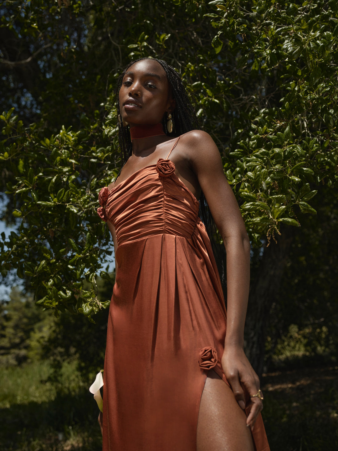 Women Winona Bridesmaid Gown - Orange