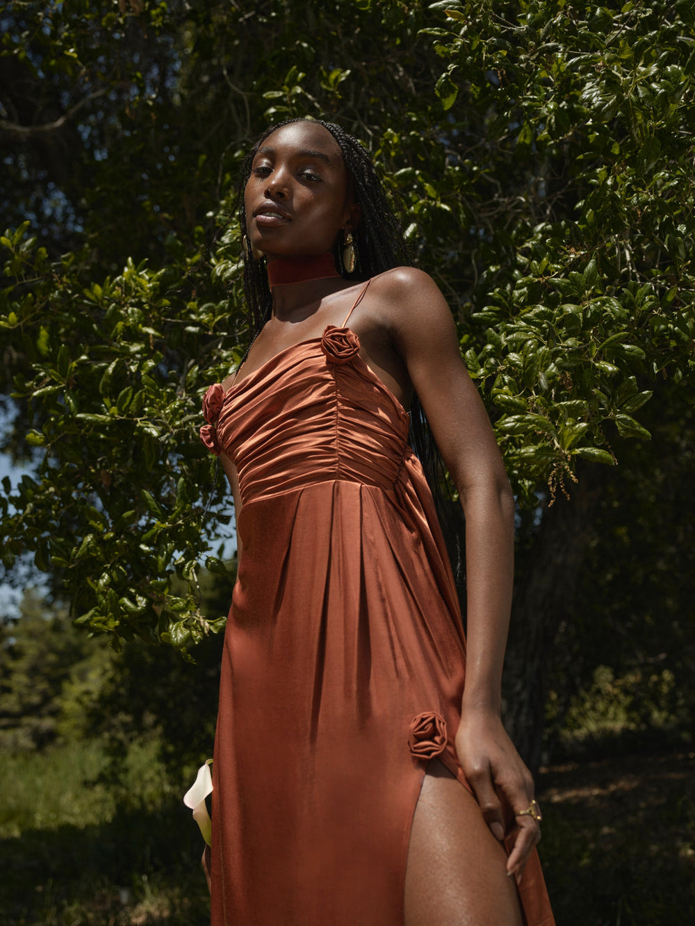 Women Winona Bridesmaid Gown - Orange