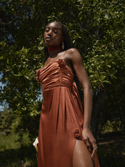 Women Winona Bridesmaid Gown - Orange