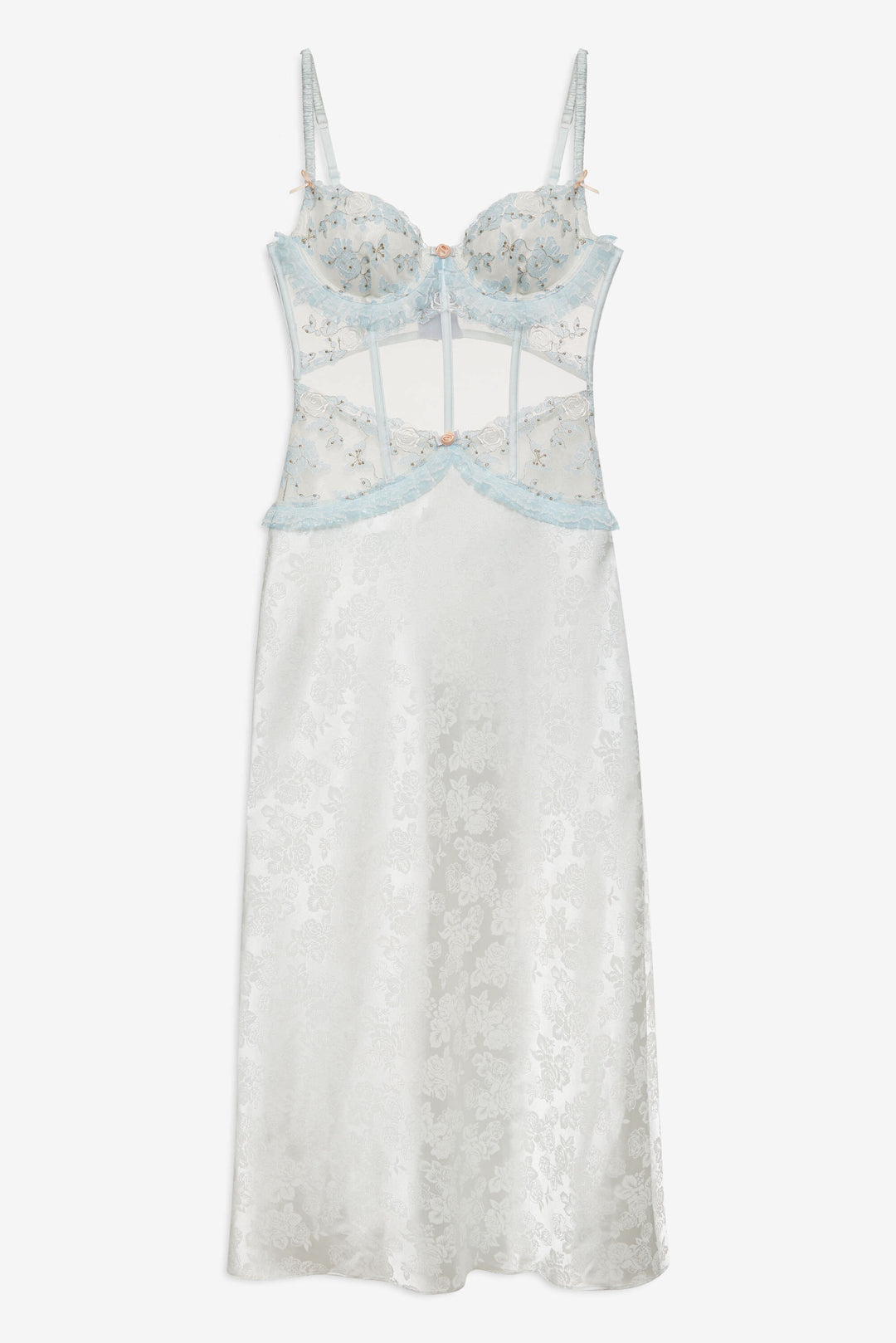 Women Maribel Maxi Slip Dress - Blue