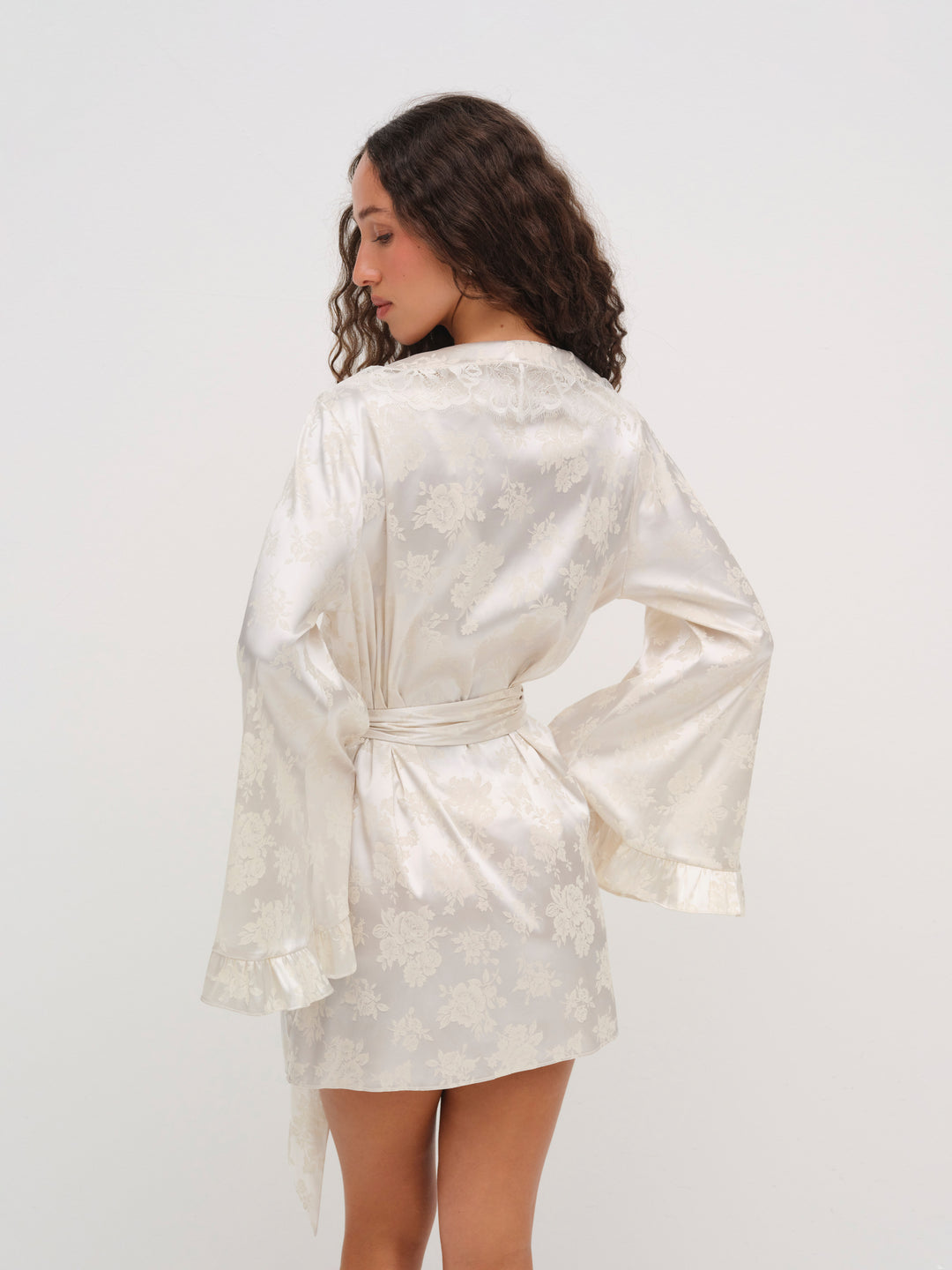Women Audrey Robe - Cream