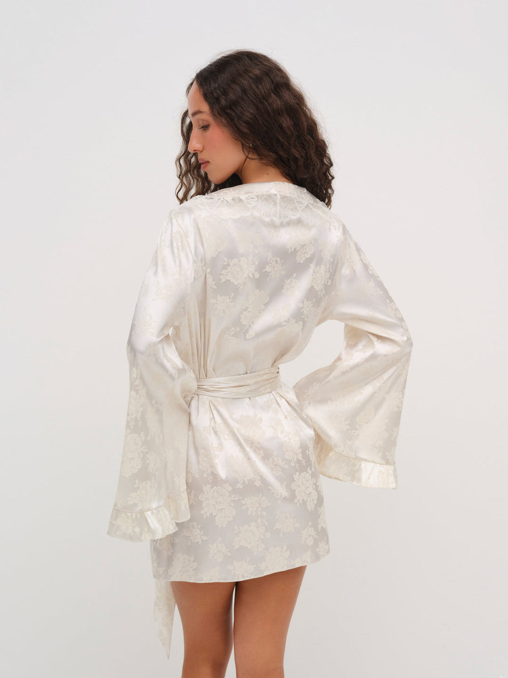 Women Audrey Robe - Cream