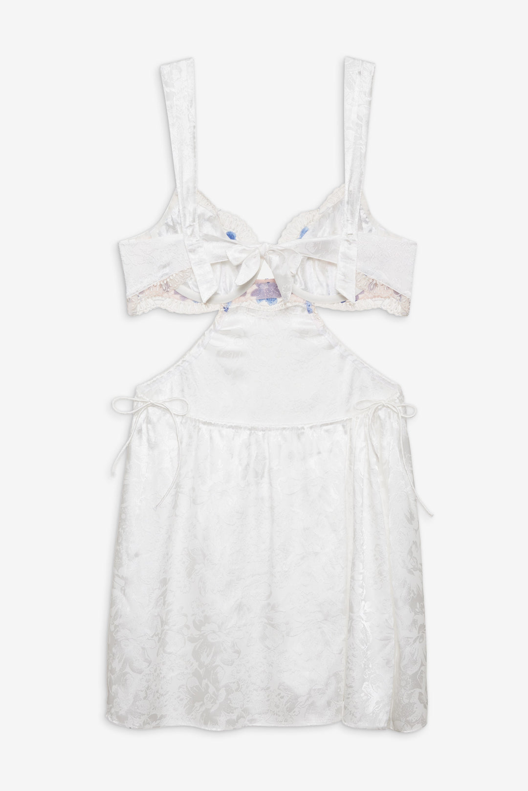 Women Festival Rose Slip Dress - Blue