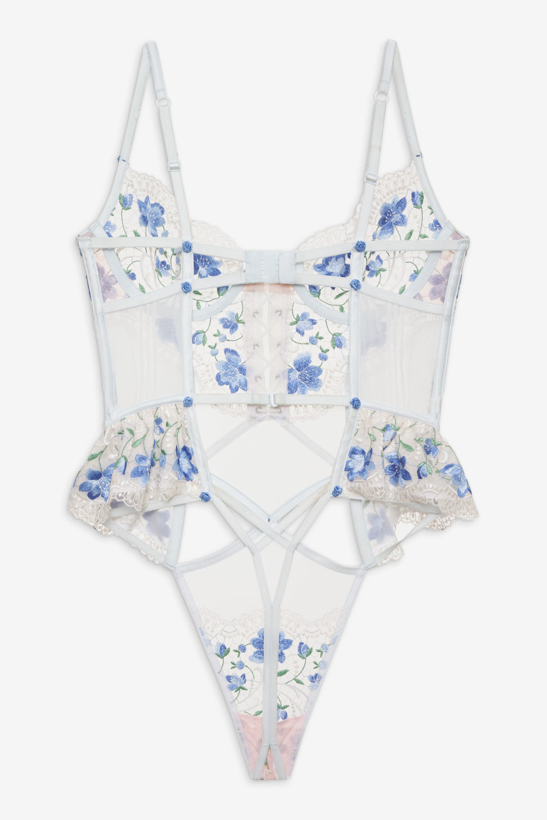Women Festival Rose Teddy - Blue