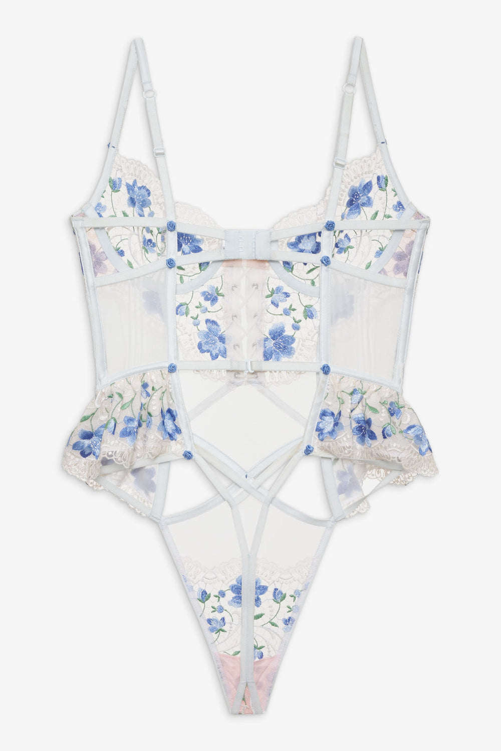 Women Festival Rose Teddy - Blue