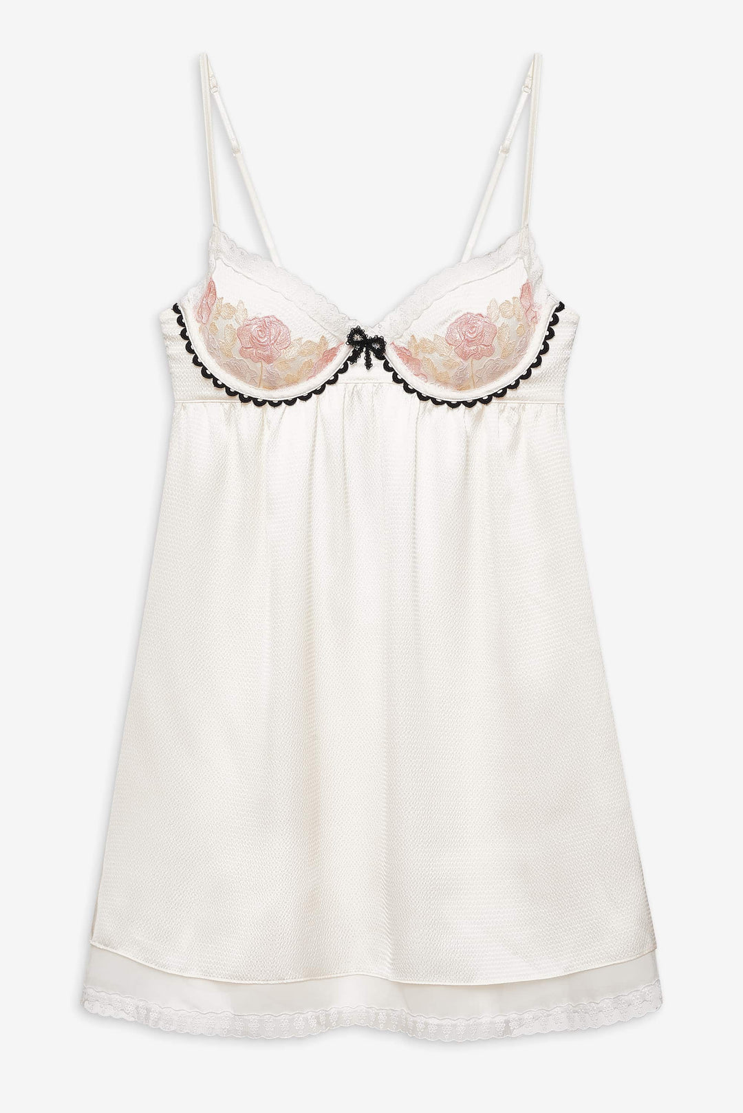 Women Evie Floral Slip Dress - Cream