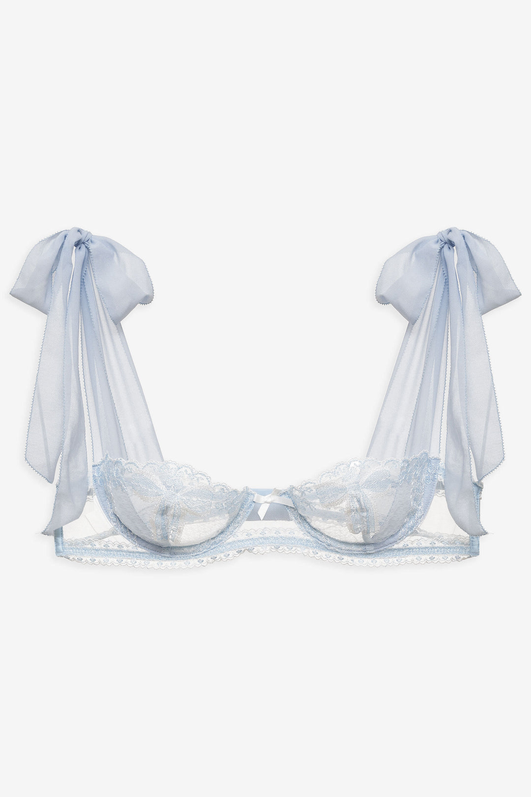 Women Blair Bow Underwire Bra - Blue