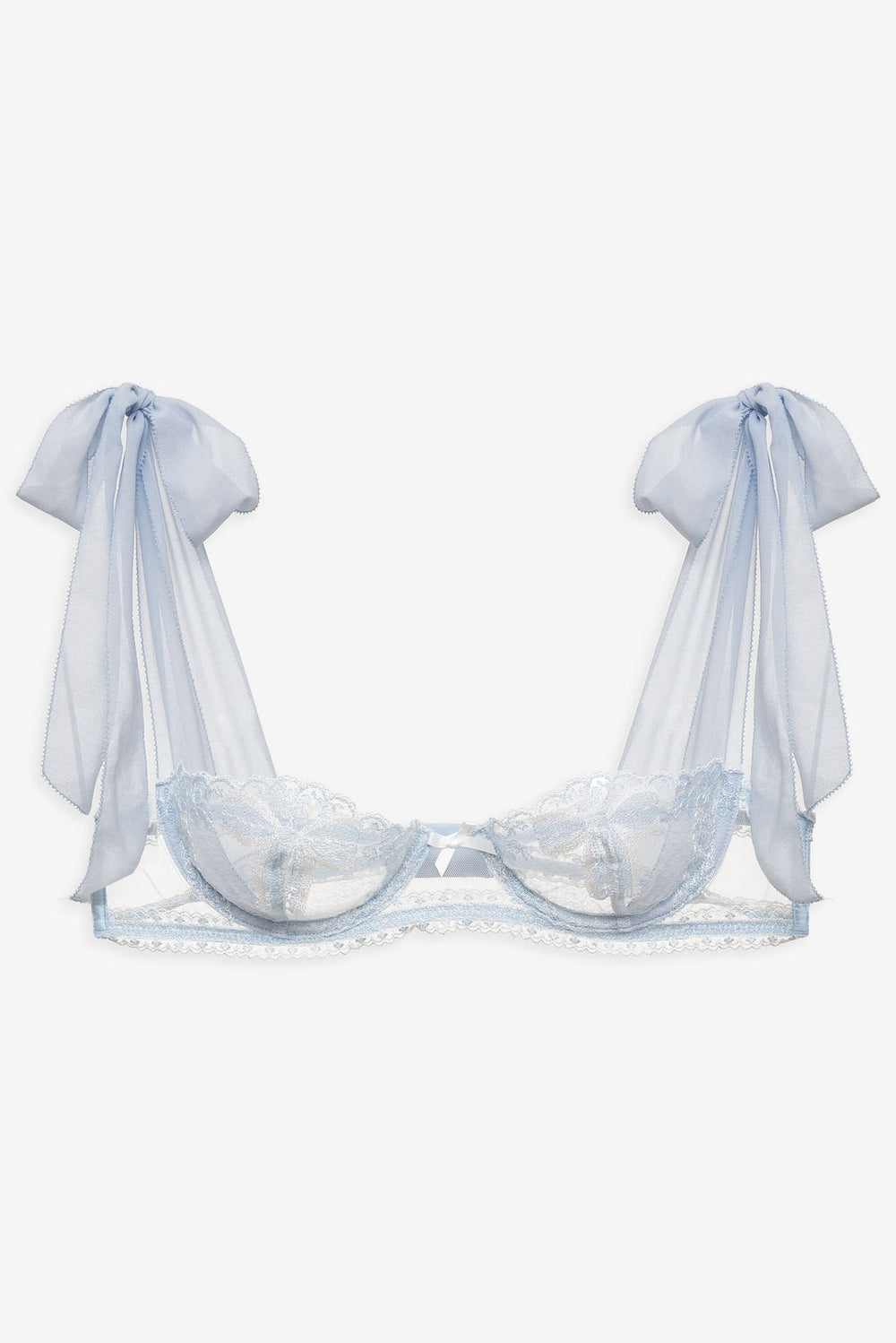Women Blair Bow Underwire Bra - Blue