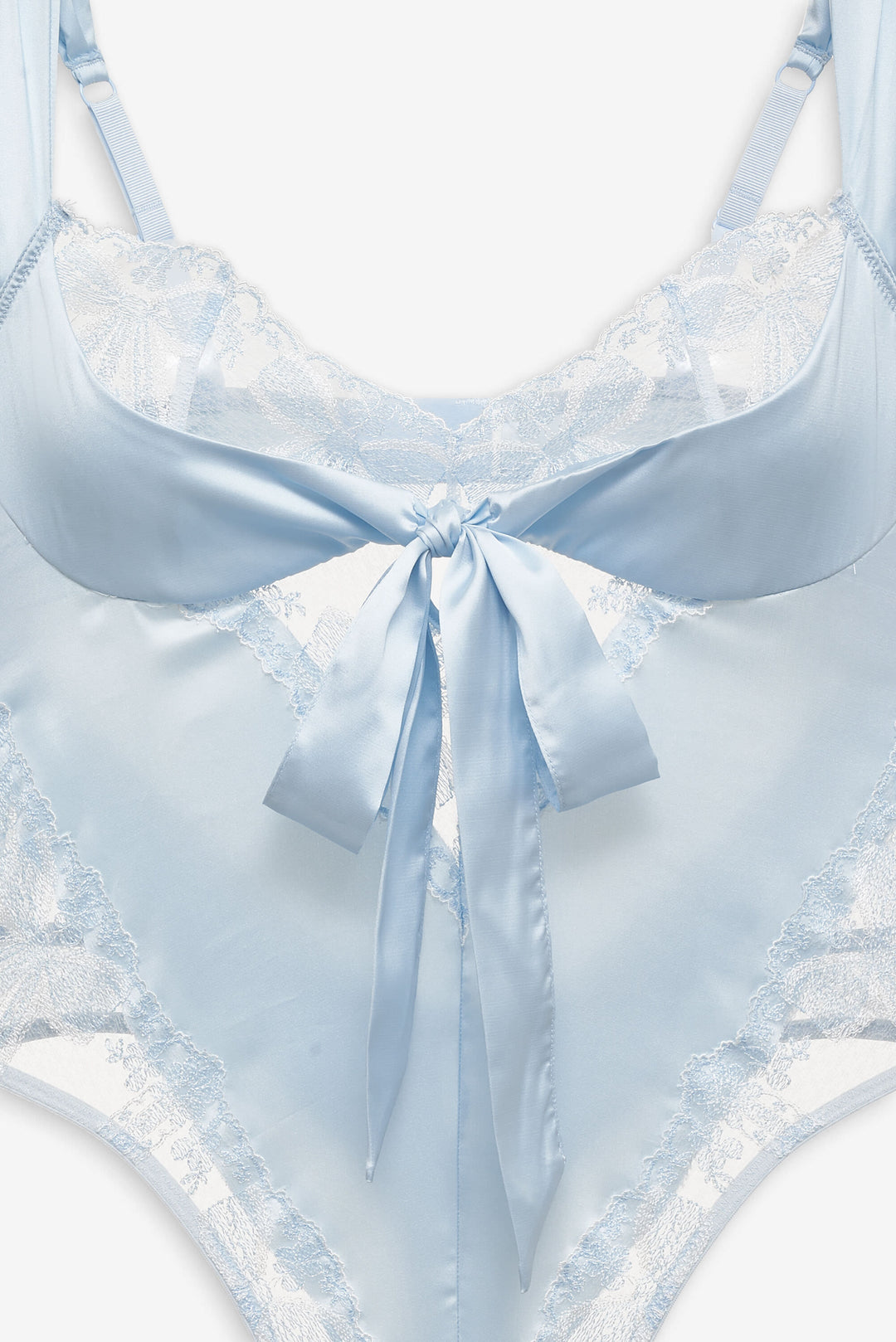 Women Blair Bow Bodysuit - Blue