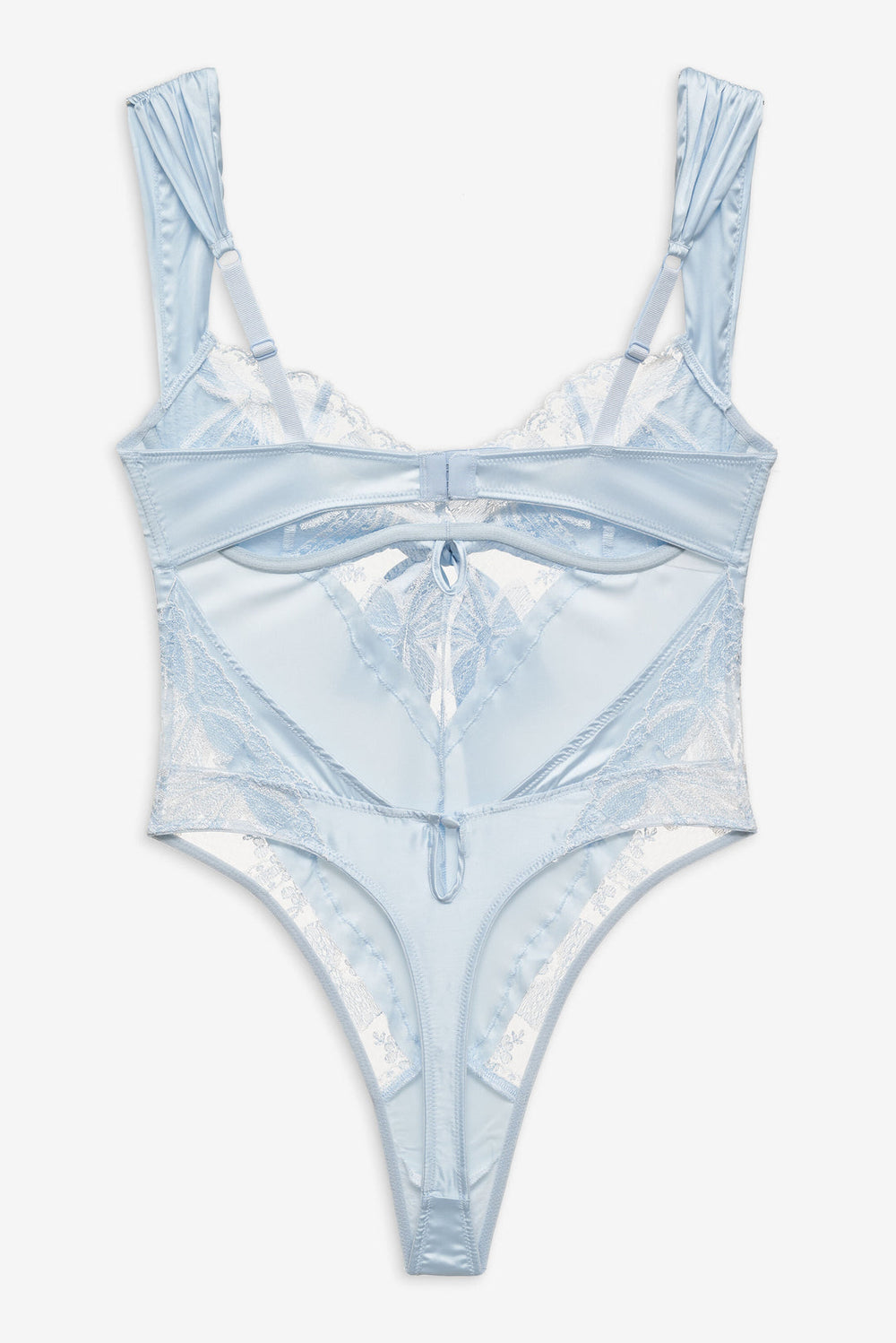 Women Blair Bow Bodysuit - Blue