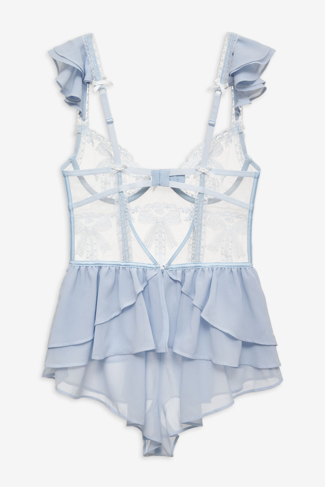Women Blair Bow Romper - Blue