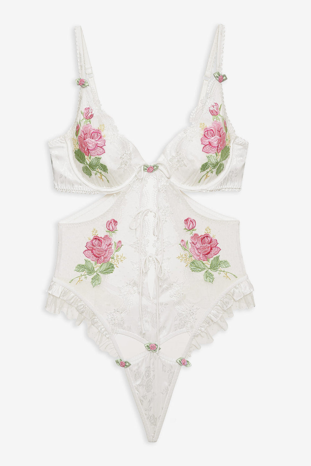 Women Heirloom Rose Teddy - White