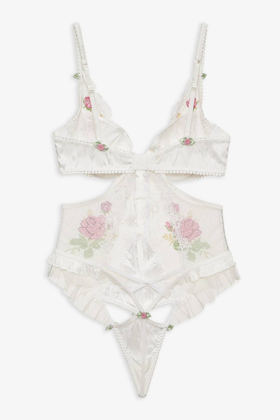 Women Heirloom Rose Teddy - White