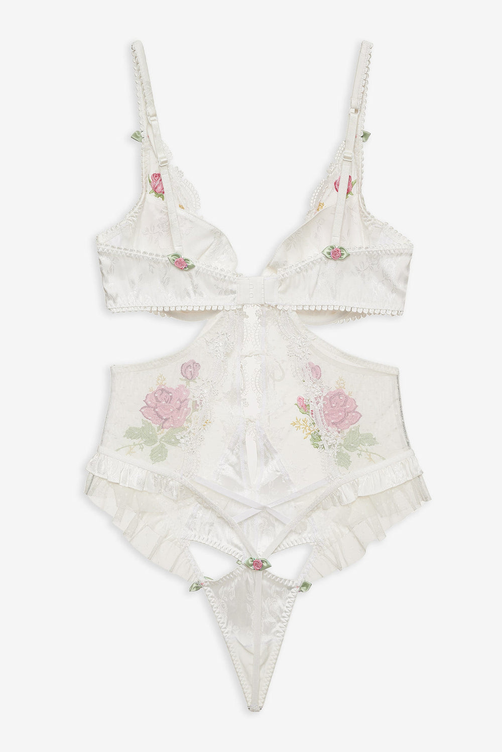 Women Heirloom Rose Teddy - White