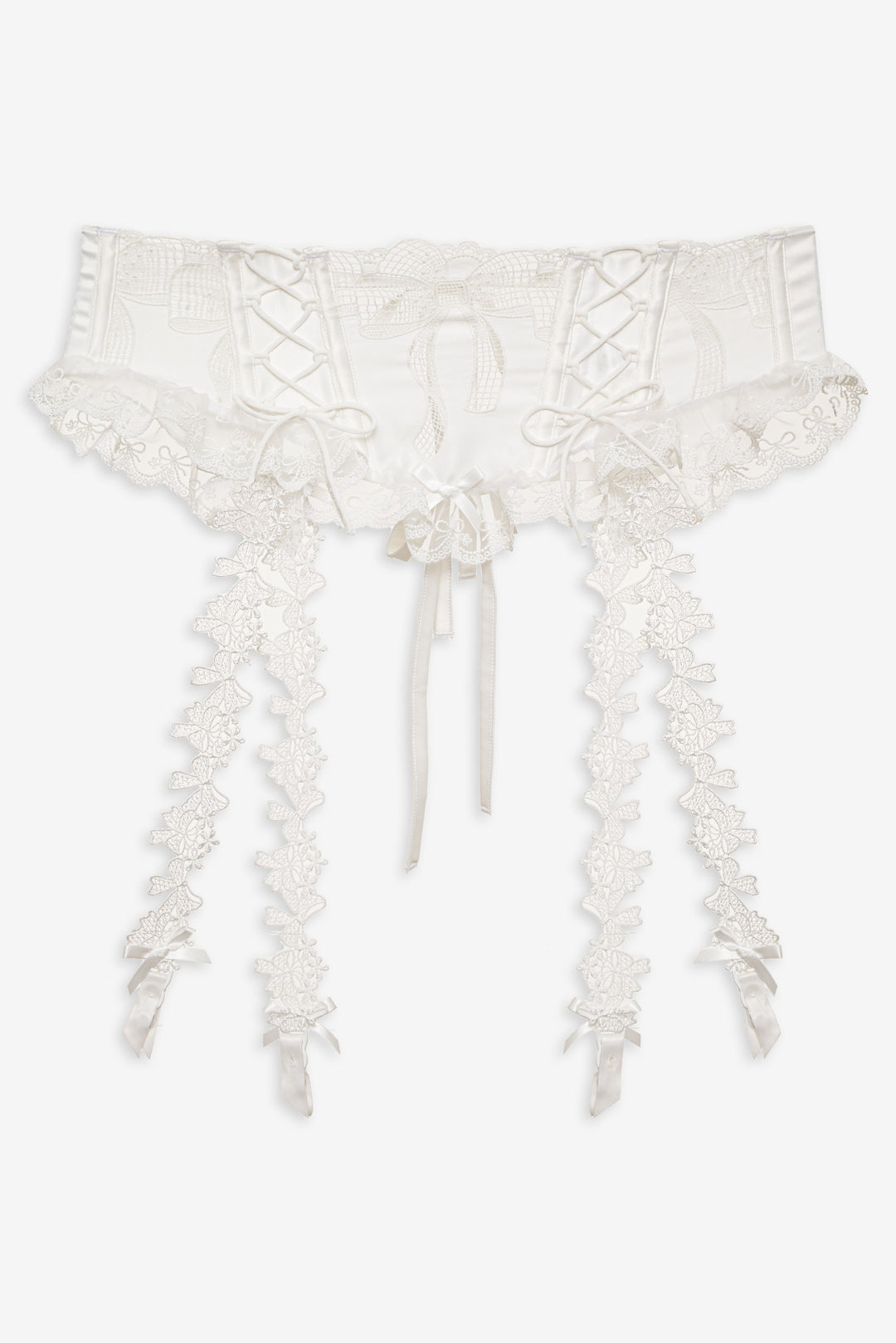 Women Beau Garter - White