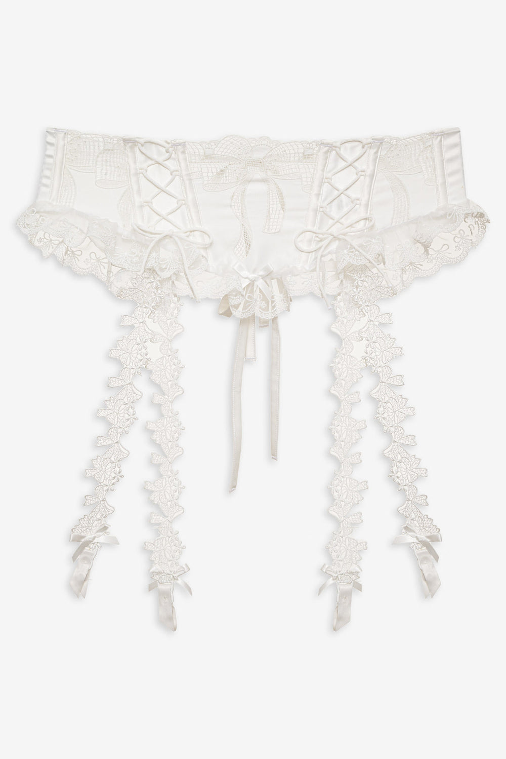 Women Beau Garter - White
