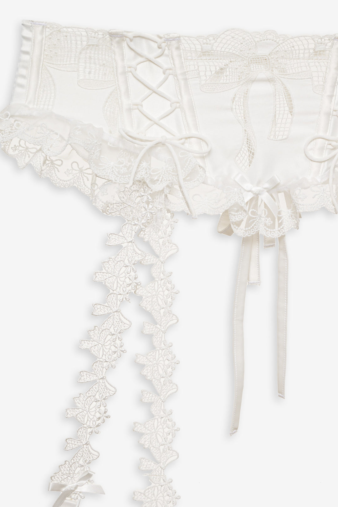 Women Beau Garter - White