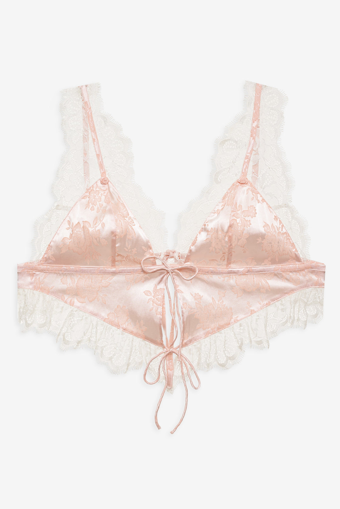 Women Audrey Jacquard Top - Peach