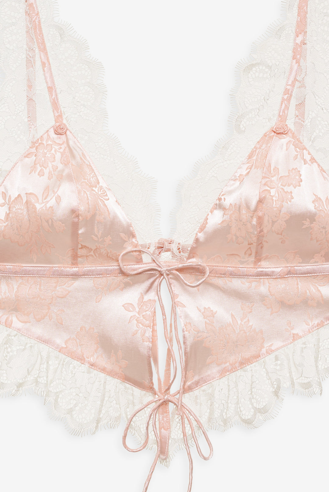 Women Audrey Jacquard Top - Peach